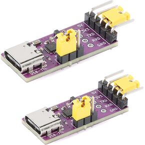 2 حزمة CH343P USB إلى وحدة المنفذ التسلسلي 6Mbps 5V 3.3V TTL UART CH343 تصحيح الأخطاء حرق تحميل نوع C التبديل بدلا من CH340
