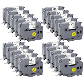 10-Pack TZe-211 6mm Label Tape Compatible with Brother PTouch TZe211 TZ211 TZ-211 for Label Maker PTD210 PTD220 PTH110 PTD610BT PTD410 PTD400 PTP710BT, 1/4 Inch x 26.2 Feet in Kuwait