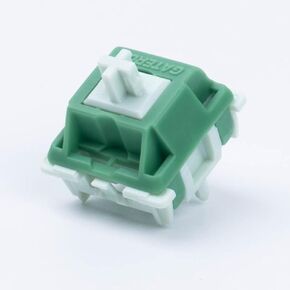 GATERON Green Apple Keyboard Switches, Heavy Tactile Through-Hole RGB LED 5 Pin Green 22mm Dual-Stage Spring Factory Pre-lubed 63gf Key Switches for MX Mechanical Keyboard(110PCS)