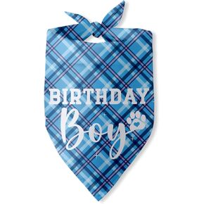 Birthday Boy Dog Bandana Dog First Birthday Scarf Accessories for Dog Boy Gender Reveal Dog Birthday Party Decorations Bandanas for Large Medium Small Dog