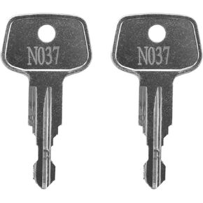 N037 Replacement Key (2 Pcs) Fits for Thule Roof Racks,Thule Ski,Rails, Carriers, Crossbars,Haulers Rooftop Cargo Carrier,Cargo Box