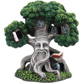 Natural Green Tree Trunk Big Wood House Funny Tank Aquarium Ornament Figurines Fish Tank Decorations for Betta