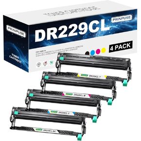 DR229CL Drum Unit Used with Brother TN229 TN-229 TN-229BK/C/M/Y Toner Cartridge HL-L3280CDW HL-L3220CW HL-L3295CDW HL-L8245CDW MFC-L3720CDW MFC-L3780CDW MFC-L8395CDW Printers, 4 Pack
