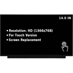 14.0 "شاشة بديلة NT140WHM-T00 NT140WHM-T02 لـ B140XTK02.0 B140XTK02.1 B140XTK02.3 HD 1366x768 40Pin OnCell-Touch LED لوحة شاشة عرض LCD in Kuwait