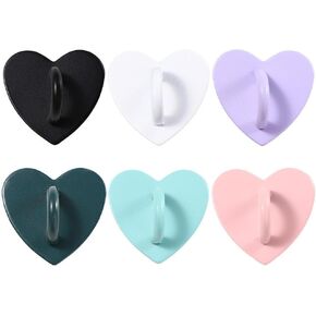 2Pcs Black Phone Case Finger Ring, Phone Stand Holder Adhesive Phone Charm Phone Grip Holder Cell Phone Ring Holder Accessories
