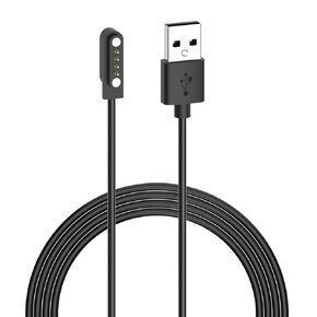 Smart Watch Charger Magnetic, 4 Pin Da Fit USB Power Charging Cables for Smart Watch GT88 G3 GT68 KW08 KW18 Y3 KW88 KW98 KW99 KW28 FS08 GV68 KW06, Cable Contact Pin Spacing Compatible 7.62mm