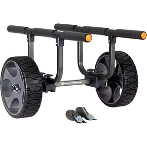 Wilderness Systems Heavy Duty Kayak Cart | Inflatable Beach Wheels | 330 Lb Weight Rating | for Kayaks and Canoes, Model Number: 8070167