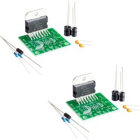 Comimark 2Pcs DC 12V TDA7297 Amplifier Board 15W+15W Dual-Channel Track Stereo Module Kit DIY