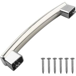 WB15X20402 Microwave Door Handle with Fixing Screws for GE Microwave Handle Replacement, Replaces 3025564, PS8754182, Fit for GE JVM6172SKSS, JVM7195SF1SS and More Models, Non-Stainless Steel