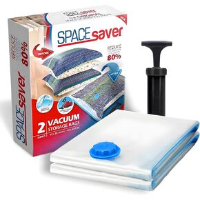حقائب تخزين فاخرة قابلة للطي للسفر من Spacesaver مع قفل بسحاب مزدوج وصمام توربو ثلاثي الختم، احصل على مساحة تخزين أكبر بنسبة 80% - حقائب موفرة للمساحة للسفر - حقائب ضغط للسفر (عبوة من 8 قطع للسفر) in Kuwait