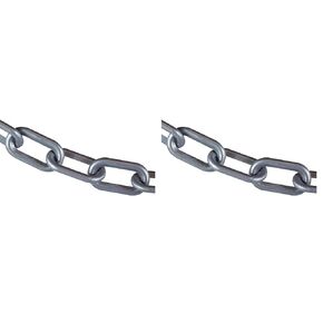 Mr. Chain Plastic Barrier Chain, Silver, 2-Inch Link Diameter, 50-Foot Length (50008-50)