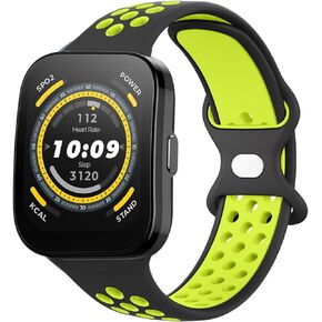 Vanjua Breathable Band for Amazfit Bip 5 Bands, Amazfit GTR 4 / GTR 3 Pro / GTR 3 / GTR 2e / GTR 2 / GTR 47mm Smart Watch, 22mm Quick Release Soft Silicone Replacement Wristband Sport Strap Compatible with Amazfit Bip 5 Band / Amazfit GTR 4 / GTR 3 Bands 