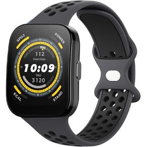 Vanjua Breathable Band for Amazfit Bip 5 Bands, Amazfit GTR 4 / GTR 3 Pro / GTR 3 / GTR 2e / GTR 2 / GTR 47mm Smart Watch, 22mm Quick Release Soft Silicone Replacement Wristband Sport Strap Compatible with Amazfit Bip 5 Band / Amazfit GTR 4 / GTR 3 Bands  in Kuwait