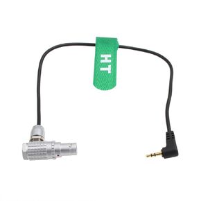 LANC Run Stop Cable for Preston MDR3 MDR4 to Sony FX6 FX9 FS5 FS7, Canon C300 C500, Blackmagic Ursa Mini Pro Camera, Right Angle 10 Pin to 2.5mm, 40cm