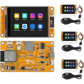 4PCS 2.8" inch ESP32 Display, ESP32 Module ESP32-2432S028R WiFi+BT Dual-core TFT Module ILI9341 Driver for Arduino IoT, ESP32 Development Board 240X320 Smart LCD Display Screen