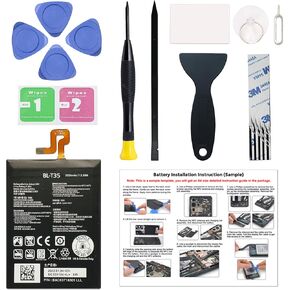 New Upgraded Battery for Google Pixel 2 XL (6.0 Inch), BL-T35 Cellphone Replacement Battery Compatible with Pixel 2 XL (6.0 Inch), with Repair Tools & Instruction