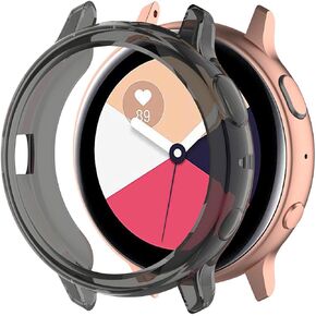 Disscool TPU Case Cover for Samsung Galaxy Watch Active 2 40mm(SM-R830), Soft Anti Drop TPU Protective Case Cover Skin for Samsung Galaxy Watch Active 2 40mm(SM-R830)(TPU Black)