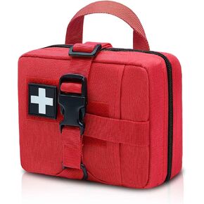 Tactical Molle First Aid Pouch for Duty Belt, Vest IFAK Rip-away EMT First Aid Pouches Tactical Molle Medical Kit Pouch for Travel, Hiking, Hunting Black