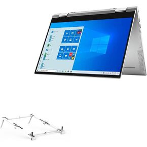 BoxWave Stand and Mount Compatible with Dell Inspiron 15 2-in-1 (7506) - Pocket Aluminum Stand 3-in-1, Portable, Multi Angle Viewing Stand - Metallic Silver