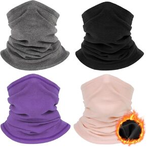 Winter Neck Warmer for Men Women: Neck Gaiter Face Ski Mask Windproof Face Cover Fleece Balaclava Scarf Cold Weather