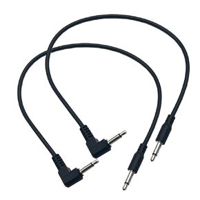 3.5mm Mono Cable;2Pack 3.5mm 1/8" Male TS Mono Plug to 90 Degree Right Angle 3.5mm 1/8" Male Mono Jack Audio Cable