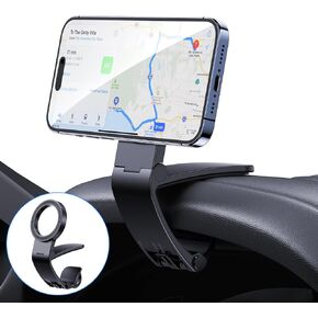 Car Magnetic Phone Holder Dashboard for MagSafe, Adjustable Universal Car Cell Phone Mount for iPhone 16/15/14/13/12 Pro Max Plus Max & All Phones, Black