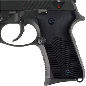 مقابض Guuun G10 لـ Beretta 92/96 Compact، نسيج مموج لتخطيط القلب