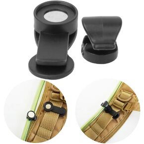 Outdoor Magnetic Tube Holder Clip Black for HikingEasy Attachment
