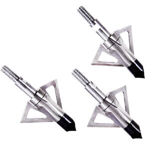 Velox Stainless Steel Broadhead - 100 Grain, 1.125 inches Cutting Diameter (3-Pack)