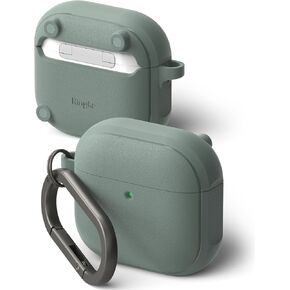 Ringke Onyx Magnetic [Compatible with MagSafe] Designed for AirPods 4 Case, Anti-Fingerprint Technology Prevents Oily Smudges Feels Good in The Hand Non-Slip Cover - Sage Green