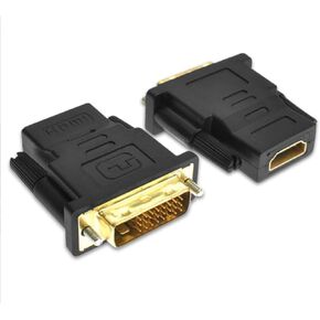 محولات DVID ذكر إلى HDMI أنثى 2P باللون الأسود