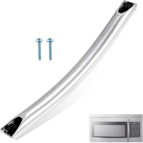 DE94-02933A DE94-04309A Microwave Door Handle Replaces DE64-02522A AP5622966 PS4239327 2448710 Compatible with Samsung ME Series Microwave ME16H702SES ME19R7041FS ME21R7051SS SMH1713S with 2 Screws