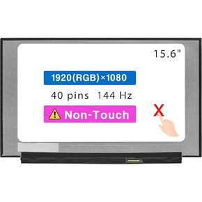 Screen Replacement for ASUS TUF FX516P FX516PE FX516PM 15.6" FHD 1920x1080 40 pin 144 Hz LCD Non-Touch Screen Display Panel
