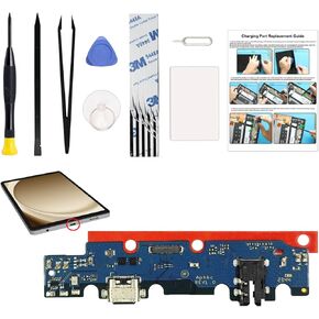 Charging Port Replacement Kit Compatible with Galaxy Tab A7 Lite 8.7 2021 LTE, Dock Board USB-C Connector for Tab A7 Lite 8.7 2021 LTE SM-T225 Tablet, with Instruction & Tools