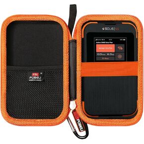 FBLFOBELI Hard Case Compatible with SIMO Solis 5G WiFi Mobile Hotspot, Travel Router WiFi Storage Box Holder Bag (Case Only)