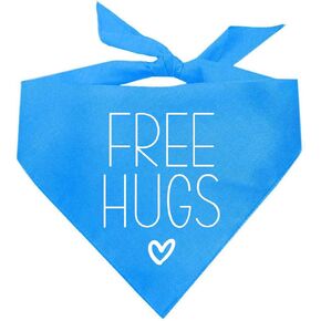 Free Hugs Valentine's Day Dog Bandana (Red, OS 379)