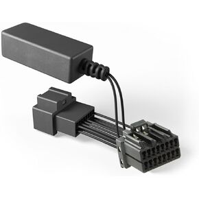 Dongar Dashcam Power Adapter (16-Pin Type B) Compatible w select Chrysler, Dodge & Jeep (Town & Country, Caravan, Challenger, Wrangler &more) USB power source connects to rearview mirror, easy install