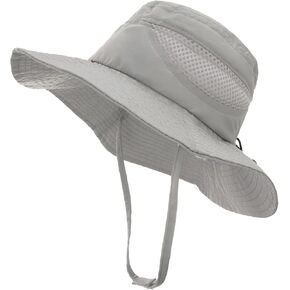 Kids Boys Wide Brim Sun Hat UPF 50+ Protection Bucket Hat Beach Outdoor Sun Hat