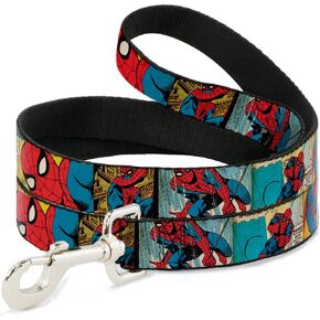 Dog Leash Spider Man Comic Strip 6 Feet Long 1.5 Inch Wide