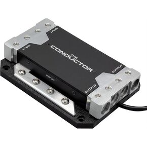 The Conductor 999A DC Ammeter and Ground Distribution Block with White LED Display