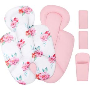 Infant Insert, Compatible with 4Moms RockaRoo and MamaRoo, Includes 3 Strap Pad, Breathable Mesh Fabric, Plush Soft Newborn Insert with Head and Body Support