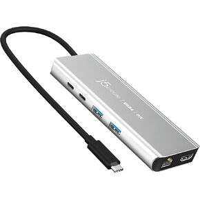 j5create USB4 8K Multi-Port Hub - 6 في 1 USB4 Hub مع 8K60/4K144 HDMI، إيثرنت، شحن PD، USB-A، منافذ USB-C | متوافق مع ماك بوك، ويندوز، JCD403-R (متجدد) in Saudi Arabia