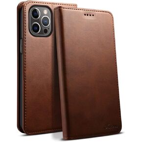 SINIANL Compatible with iPhone 12 Case, iPhone 12 Pro Wallet Case with Card Holder, Leather Book Folding Folio Case with Kickstand Magnetic Closure flip Cover for iPhone 12/12 Pro 6.1 inch Black