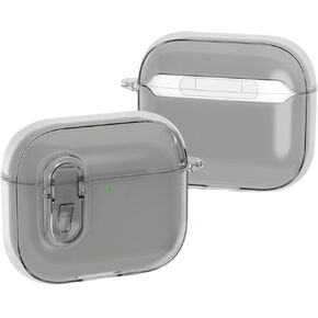 Clear Case Compatible with AirPods 4 with Active Noise Cancellation with Keychain, Secure Lock Protective Case for Man Woman Compatible with AirPods 4