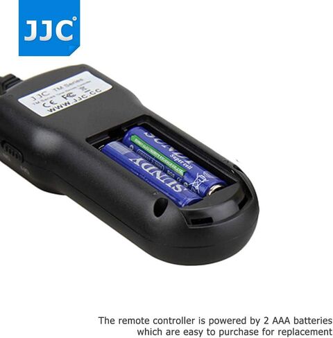 JJC Timer Remote Control Shutter Release for Canon EOS R3 R5C R5 C 6D 7D Mark II, 5D Mark IV III II 5Ds 5DsR, 1DX Mark II, 1Ds Mark III II, 1D Mark IV III II, 1DC 50D 40D 30D as Canon RS-80E3 TC-80N3 in Kuwait