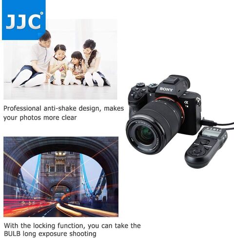 JJC Timer Remote Control Shutter Release for Canon EOS R3 R5C R5 C 6D 7D Mark II, 5D Mark IV III II 5Ds 5DsR, 1DX Mark II, 1Ds Mark III II, 1D Mark IV III II, 1DC 50D 40D 30D as Canon RS-80E3 TC-80N3 in Kuwait