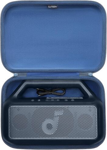 حقيبة سفر صلبة LTGEM لمكبر الصوت Soundcore Boom 2 الخارجي - حقيبة حمل واقية (من الداخل: 11.8 بوصة × 7.5 بوصة × 2.2 بوصة)، حافظة فقط، أسود in Saudi Arabia