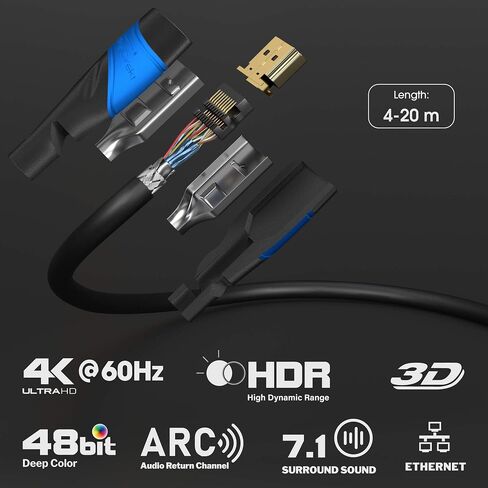 CableDirect - كابل HDMI 8K و4K - 5 أقدام - متوفر في 0.5-75 قدم - لجميع أجهزة HDMI (4K@120 هرتز و8K@60 هرتز، HDMI 2.0، سرعة عالية مع إيثرنت، للكمبيوتر الشخصي، التلفزيون، PS5، سلسلة Xbox، سويتش - أبيض ) in Saudi Arabia