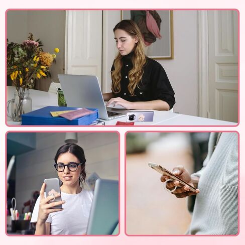 2 Pcs Cell Phone Ring Holder Flower, Finger Ring Holder Flower Grip Cell Phone Accessories Ring Holder for Phone Case Phone Case Accessories 360 Rotate Metal Finger Ring Socket Grip in Saudi Arabia