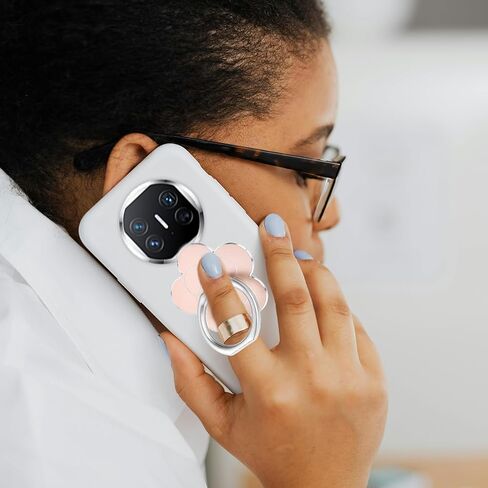2 Pcs Cell Phone Ring Holder Flower, Finger Ring Holder Flower Grip Cell Phone Accessories Ring Holder for Phone Case Phone Case Accessories 360 Rotate Metal Finger Ring Socket Grip in Saudi Arabia